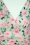 Vintage Chic for Topvintage - Grecian floral swing jurk in mint en roze 3