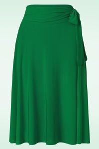 Vintage Chic for Topvintage - Ally Swing Skirt in Green 2