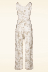 Vintage Chic for Topvintage - Safari-Jumpsuit in Off White 2