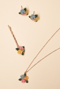 Lovely - Peony Flowers Anhänger Halskette 2