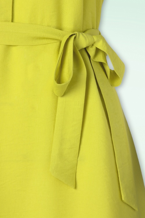 20to - Riffle Sleeve Maxi Kleid in Lime 4