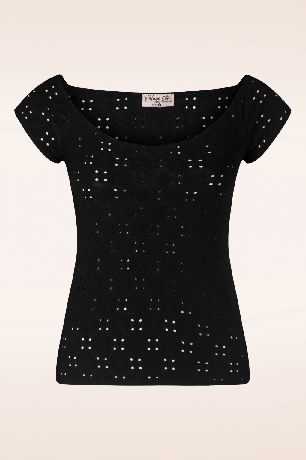 Vintage Chic for Topvintage Pamela Top in Black | Shop at Topvintage
