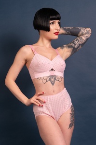 What Katie Did - Kim High Waist Knickers in Light Pink