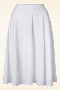Vintage Chic for Topvintage - Mandy Swing Skirt in White