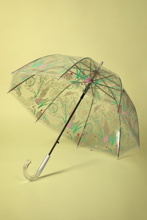 So Rainy - Forêt Tropicale Transparent Dome Umbrella in Multi 3