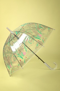 So Rainy - Forêt Tropicale Transparent Dome Regenschirm in Multi