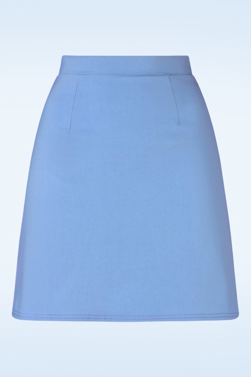 Vintage Chic for Topvintage - Tiffany rok in hemelsblauw