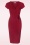 Vintage Chic for Topvintage - Darcy Pencil Dress in Deep Red