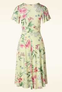 Vintage Chic for Topvintage - Blaire Butterfly Swing Kleid in Gelb 2
