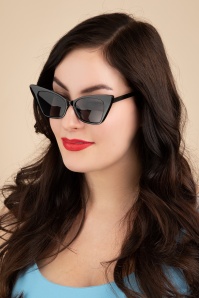 Collectif Clothing - Mazel Cat Eye Sunglasses in Black