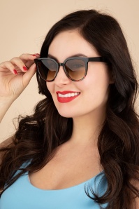 Collectif Clothing - Jennifer Oversized Sunglasses in Brown 2