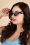 Collectif Clothing - Sandra Cat Eye zonnebril in zwart