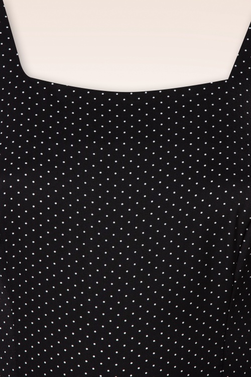 Banned Retro - Spotty Playsuit in Black and White 2