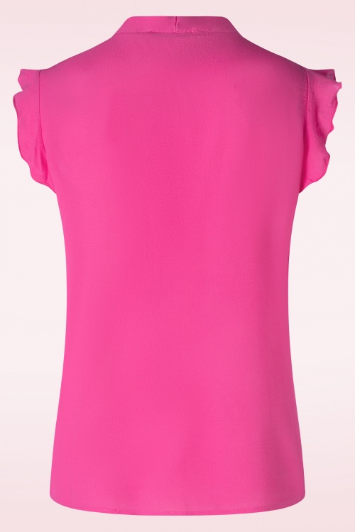 20to - Bow Tie Bluse in Fuchsia 3