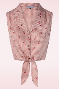 Banned Retro - Sweet Pea Blouse in Pink