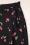 Vintage Chic for Topvintage - Jupe Corolle à Motif Cerises Ally en Noir 3