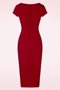 Vintage Chic for Topvintage - Schlichtes Kleid in Rot 2