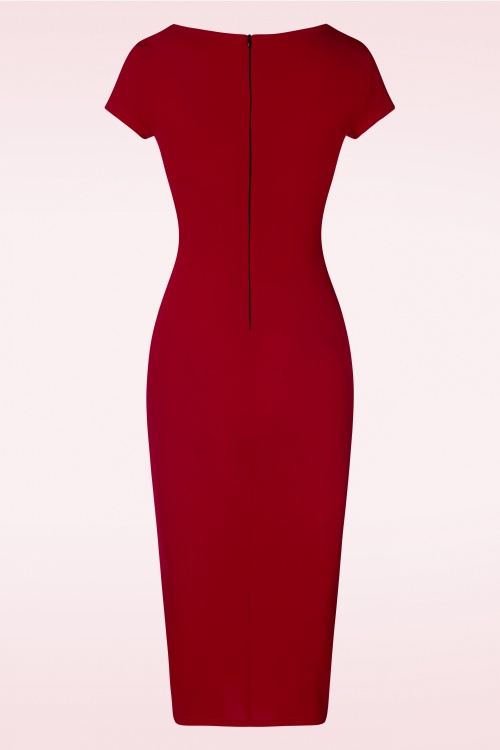 Vintage Chic for Topvintage - Schlichtes Kleid in Rot 2