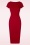 Vintage Chic for Topvintage - Schlichtes Kleid in Rot