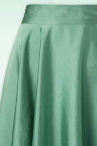Banned Retro - Summer Silky Skirt in Mint Green 3