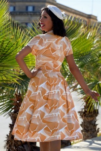 Miss Candyfloss - Eleni Marigold Summer Stretch Dress in Sedona 2