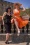 Glamour Bunny - The Harper Swing Dress en Orange 7