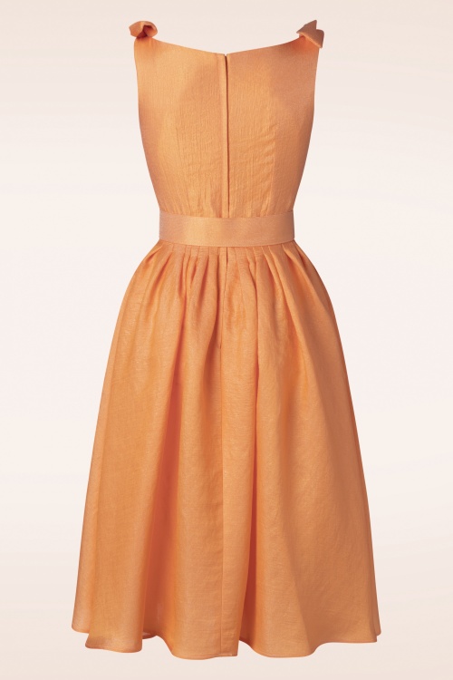 Miss Candyfloss - Topvintage exclusive ~ Mili Jovial Sleeveless Signature Dress in Peach 2
