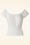Vintage Chic for Topvintage - Belinda Off Shoulder Top in White