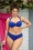 TC Beach - Mid Waist Bikini Bottom en Vagues Bleues 2
