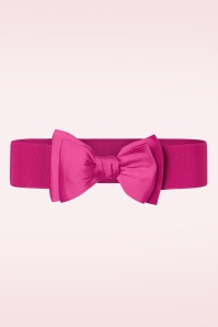 Banned Retro - Bella Bow Belt in Pink