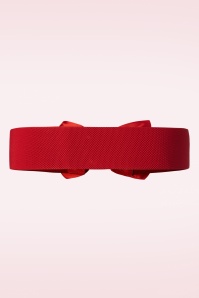 Banned Retro - Bella Bow Belt in Red 2