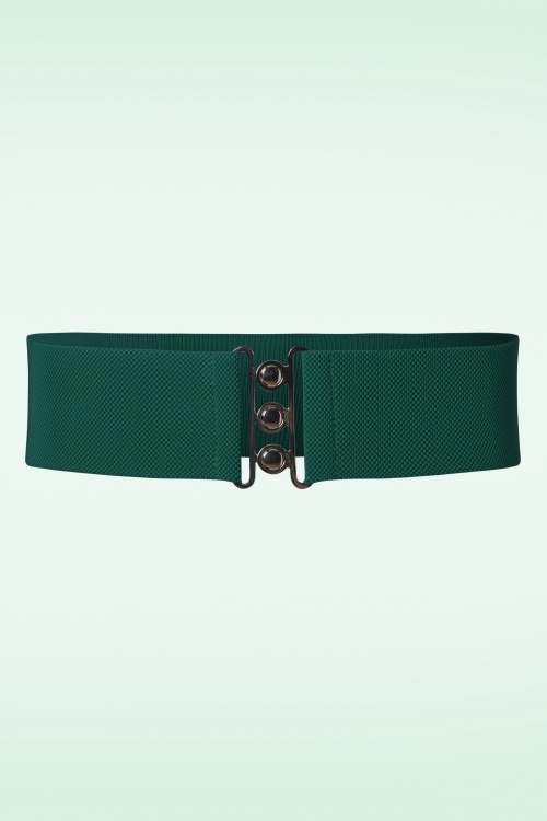 Banned Retro - Lauren Vintage Stretch Belt in Green