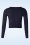 Mak Sweater - Nyla Cropped Cardigan Années 50 en Bleu Marine 2
