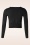 Mak Sweater - Nyla Cropped Cardigan Années 50 en Noir 2