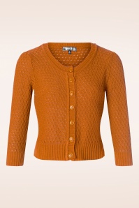 Mak Sweater - 50s Jennie Cardigan in Light Orange