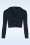 Mak Sweater - Shela Cropped Cardigan Années 50 en Bleu Marine