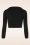 Mak Sweater - Shela Cropped Cardigan Années 50 en Noir 2