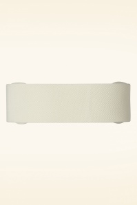 Banned Retro - Ladies Day Out Square Belt in White 2