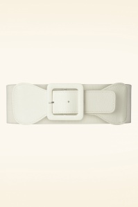 Banned Retro - Ladies Day Out Square Belt in White