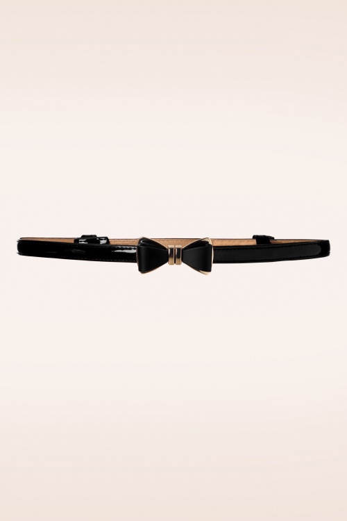 Banned Retro - 50s Ocean Avenue Bow Belt in Red