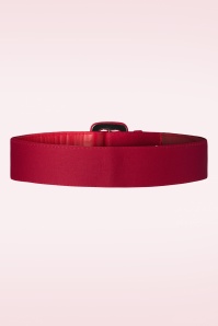 Collectif Clothing - Jade effen riem in rood 2