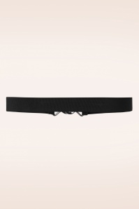 Banned Retro - Macha Stretch Belt en Noir  2