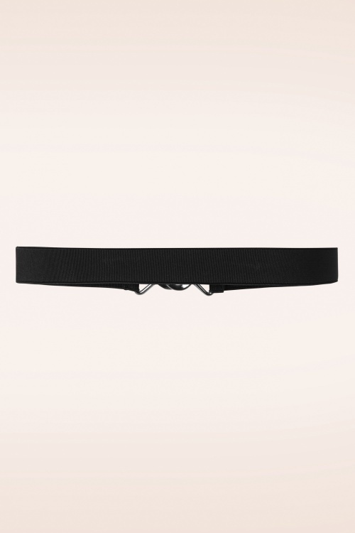 Banned Retro - Macha Stretch Belt en Noir  2