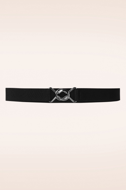 Banned Retro - Macha Stretch Belt en Rouge 