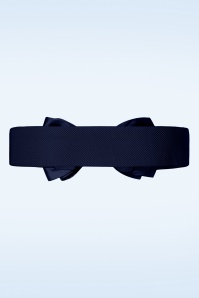 Banned Retro - Wow to the Bow Belt Années 50 en Navy 2