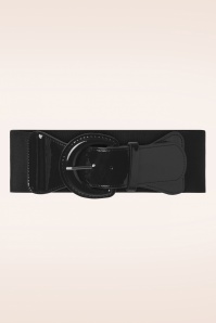 Banned Retro - Corinne elastische riem in zwart