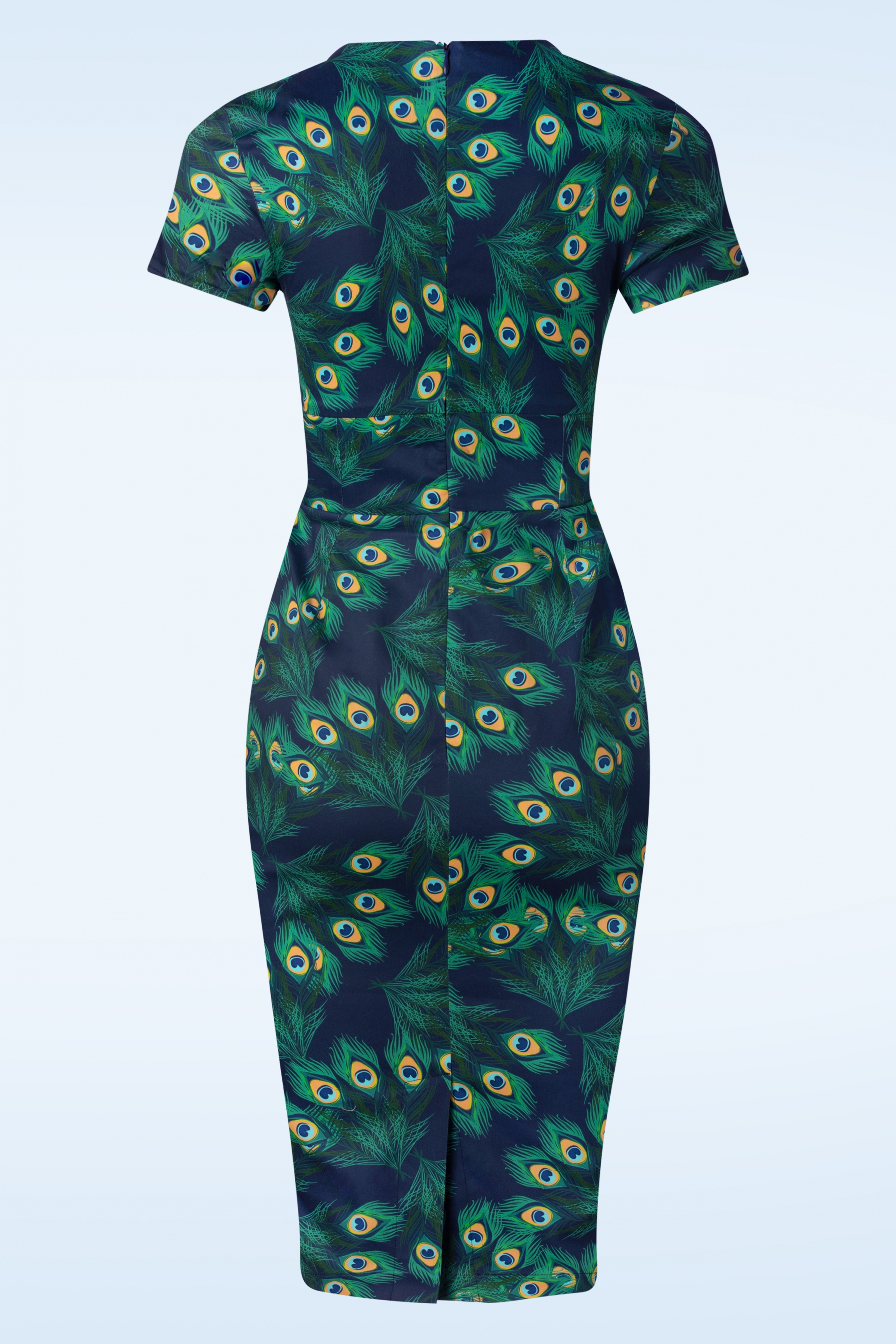 Topvintage Boutique Collection - Topvintage exclusive~ Joliena pencil dress in pauw 2