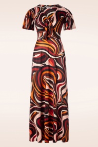 Vintage Chic for Topvintage - Groove is in the Heart maxi jurk in multi 2