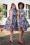 Vintage Chic for Topvintage - Reva Floral Swing Dress in Multi