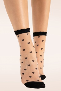 Fiorella - Iris Love sokken in poeder en zwart